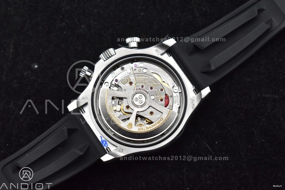 1:1 QF Daytona Edition Oysterflex 126519 Dial (Weighted) V6 Silver SH4131 Strap on Black Best 0128